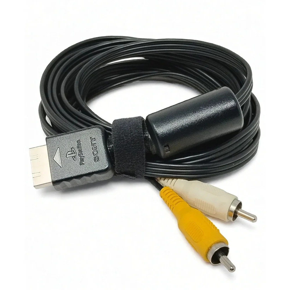 Sony PlayStation Multi-AV Cable PS1 PS2 PS3 Console Gaming Link Analog Composite